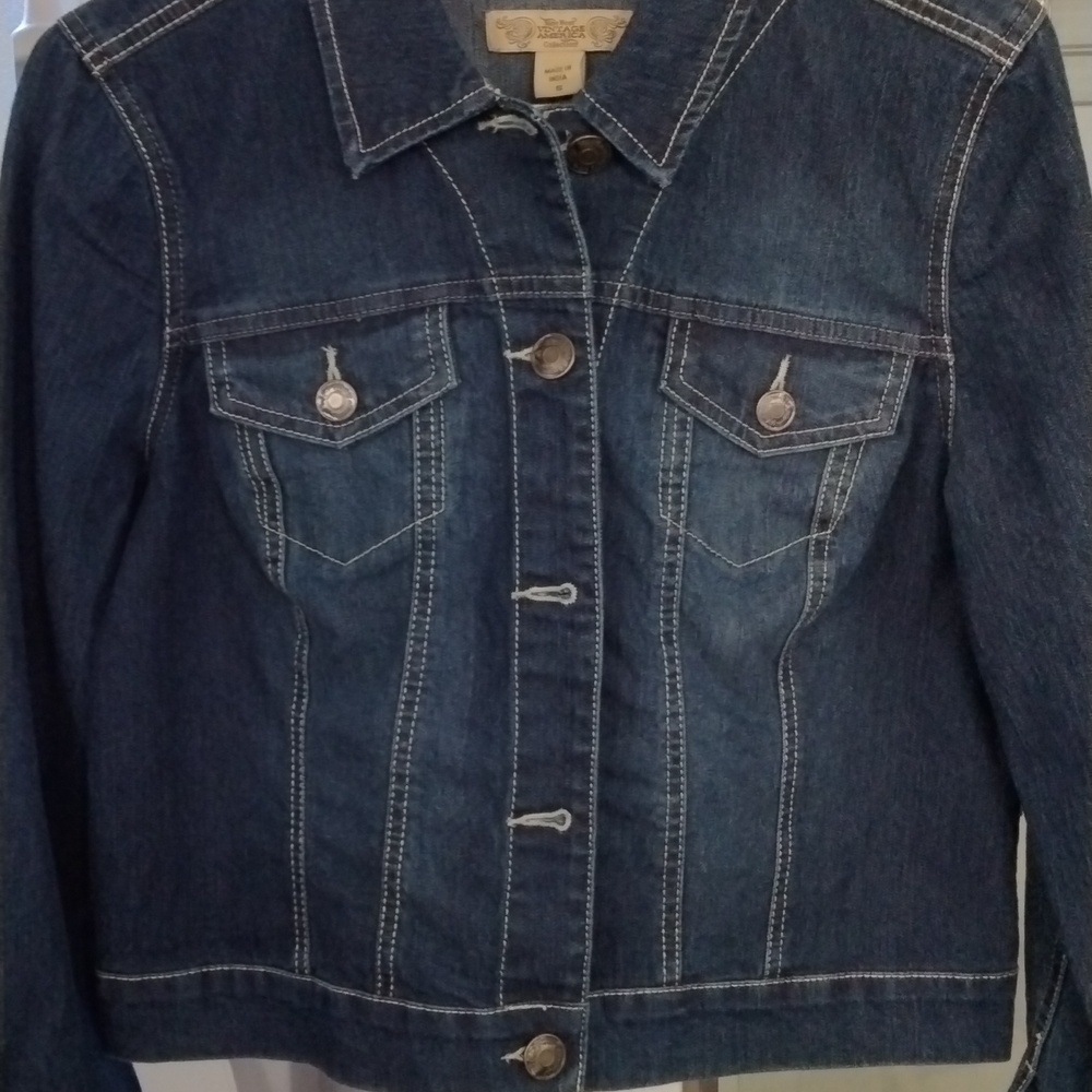 Nine West Vintage American Collection Jeans Jacket Size Small NWOT